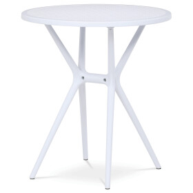 Stůl jídelní, bílý plast