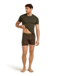Pánské merino triko s krátkým rukávem ICEBREAKER Mens Anatomica SS Crewe, Dark Loden velikost: S