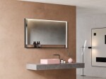 Zrcadlo se senzorem SAT 120x70 cm černá SATZPOL70120CE SATZPOL70120CE