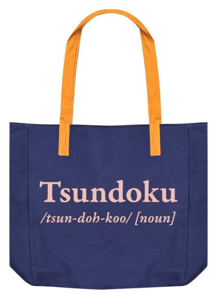 Bavlněná taška - Tsundoku s oboustranným potiskem