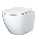KERRA - Miska WC závěsná Delos se sedátkem (bílé lesklé) 5907548114099