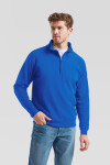 Fruit of the Loom Classic Zip-Neck Sweat Mikina s 1/4 zipem 16.2114 deep navy XXL