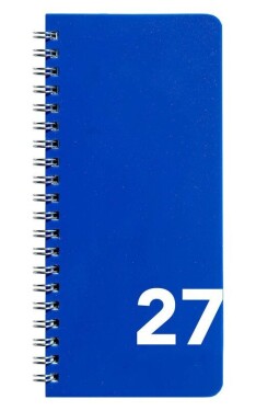 Diář 2027 měsíční, modrý