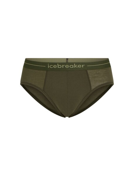 Pánské merino slipy ICEBREAKER Mens Anatomica Briefs, Dark Loden velikost: M