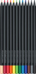 Pastelky Faber-Castel trojhranné, black edition - sada 12 barev