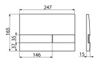 ALCADRAIN Jádromodul - předstěnový instalační systém s chromovým tlačítkem M1721 + WC bez oplachového kruhu Edge + SEDÁTKO AM102/1120 M1721 EG1