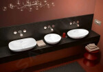 VILLEROY & BOCH - Loop&Friends Umyvadlo na desku, 560x380 mm, s přepadem, CeramicPlus, Stone White 4A4700RW