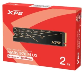 ADATA MARS 970 PLUS 2 TB / SSD / M.2 2280 / PCIe Gen5 / čtení: 11 000 MB/s / zápis: 10 000 MB/s / MTBF: 2 mh (SMAR-970PL-2TCS)