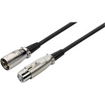 Omnitronic 30220903 XLR propojovací kabel [1x XLR zástrčka 3pólová - 1x XLR zásuvka 3pólová] 3.00 m červená