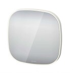 DURAVIT - Zencha Zrcadlo s LED osvětlením, 50x50x5 cm, matná bílá ZE7065000000000