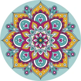 GRAFIX Diamantové malování na rámu Mandala tyrkysová 30cm