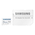 SAMSUNG PRO Endurance microSDXC 64GB + SD adaptér / Class 10 / UHS-I / U3 / čtení: 100MBs / zápis: 40MBs (MB-MJ64KA/EU)