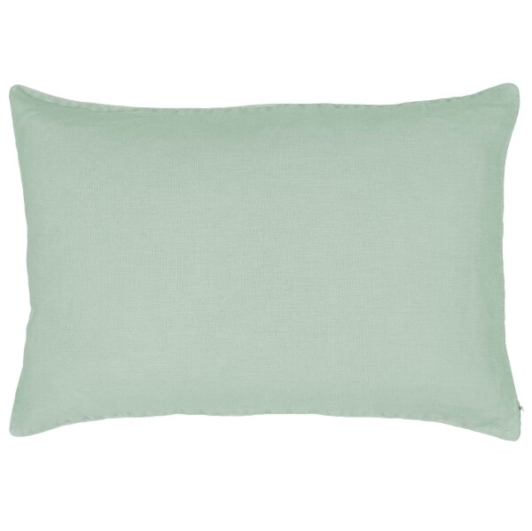 Ib Laursen Lněný povlak na polštář Pistachio 40 x 60 cm, zelená barva, textil