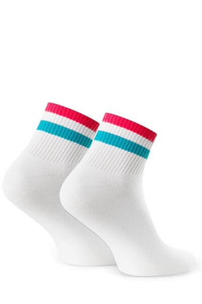 Pánské vzorované ponožky 054 bílá 44-46