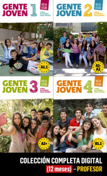 Gente Joven 1-4 Nueva Ed. (A1-B1.1) – Colección completa – Profesor (12 měsíců)