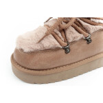 D.Franklin snow boots ladies winter fashion fur insulated brown high dámské 40