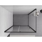 MEXEN/S - Exo sprchový kout dveře křídlové 135 x 95, transparent, černá 819-135-095-70-00