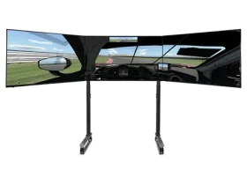 Next Level Racing Round Tube Triple Monitor Stand / Samostatný stojan pro 3 monitory / Freestanding (NLR-R011)