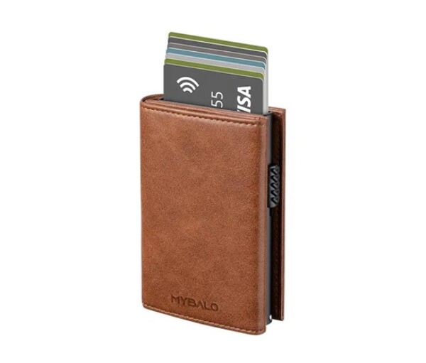 MYBALO Carryx skládací peněženka s výsuvným držákem na karty, Brown EDF_511678