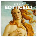 Nástěnný kalendář poznámkový 2027 Notique Sandro Botticelli, 30 x 30 cm