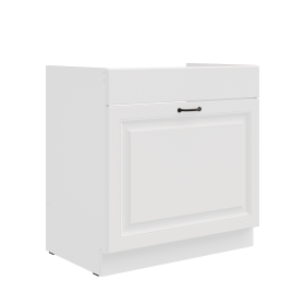 Spodní skříňka pod dřez Stilo 80 ZL 1S BB - Premium Box Barva korpusu: Bílá, Barva dvířek: Bílá