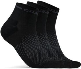 Běžecké ponožky CRAFT CORE Dry Mid - 5 párů - černé Velikost textilu: 34-36