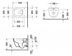 DURAVIT - Darling New Závěsné WC, Rimless, WonderGliss, bílá 25570900001