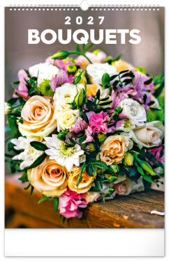 NOTIQUE Nástěnný kalendář Kytice 2027, 33 x 46 cm