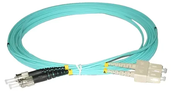 XtendLan FO patch ST-SC 5m / Optický patch kabel / Multimode 50/125 OM3 / Duplex / LS0H (FOP-STSC-D-5-50-OM3)