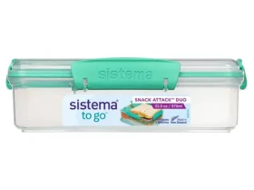 Sistema TO GO Krabička na svačinu s 2 oddělenými přihrádkami 975 ml mátová (9414202214829)