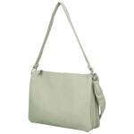 Stylová dámská koženková crossbody kabelka Cindra, světle zelená