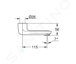 GROHE - Grohtherm Special Výtoková trubice 115 mm, chrom 13378000