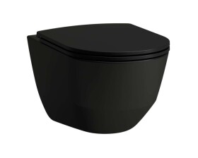 Laufen - Pro Závěsné WC, Rimless, matná černá H8209667160001