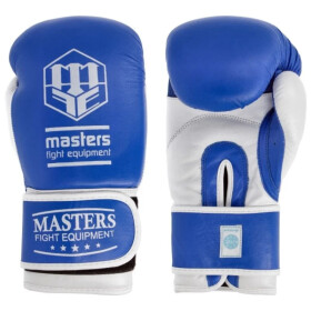 Kožené boxerské rukavice MASTERS RBT-TRW 01210-02 Modrá
