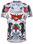 Dres MTB CYCOLOGY Ashanti, grey, pánský, krátký rukáv (Motiv Ashanti, velikost S)
