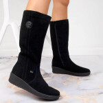 Rieker W R237 nepromokavé zateplené boty z ovčí vlny z nubuku 38