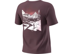 Dynafit Back Graphic Cotton dámské triko krátký rukáv Ephemera/Valley vel. S