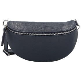 Módní dámská kožená ledvinka Sotiria, tmavě modrá