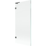 MEXEN/S - Lunar L vanová zástěna FIX 80 x 150, transparent, grafit kartáčovaná 897L-080-000-66-00