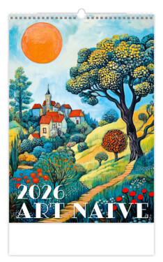 Nástěnný kalendář 2026 Helma - Art Naive, 31,5 x 45 cm