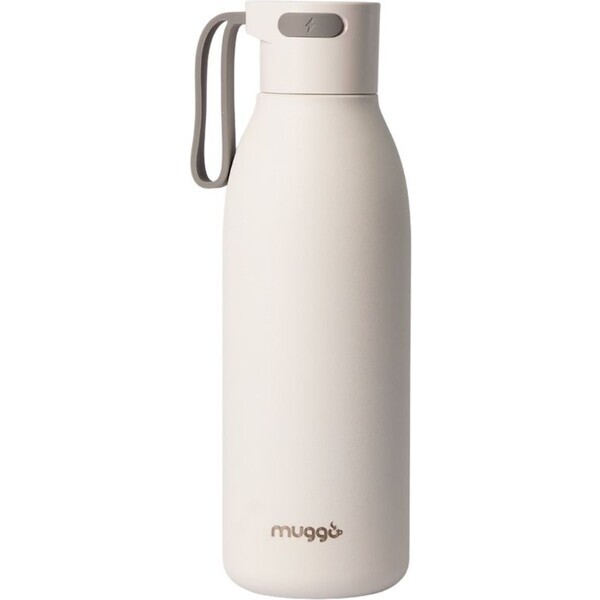 Muggo UV sterilizační termoska bílá / 750 ml / 220 mAh / voděodolnost: IPX7 / LCD displej / výdrž baterie: až 30 dní (OUI-MUGGOUVCWH)