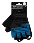 Force Sport krátké rukavice černá/modrá vel.