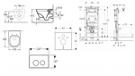 GEBERIT - Duofix Set předstěnové instalace, klozetu Architectura a sedátka softclose, tlačítko Sigma20, bílá/chrom SANI11CK3103