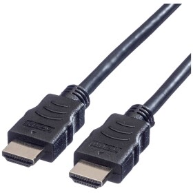 Value HDMI kabel Zástrčka HDMI-A, Zástrčka HDMI-A 5.00 m černá 11.99.5545 4K UHD, stíněný HDMI kabel