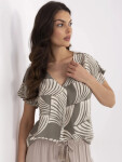 Halenka D73771M11171D khaki barva XL