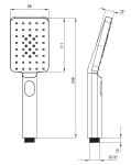 DEANTE - Therm chrom - Sprchový sloup, se sprchovou baterií, termostat NAC_04HT