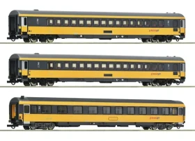 Roco 6200082 Sada 3 ks osobních vagónů RegioJet VI