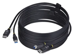 StarTech černá / KVM kabel / DisplayPort (M) + USB-A / 5 Gbps / 3 m (DU12210-KVM-CABLE)