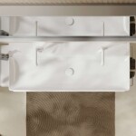 HANSGROHE - Xelu Q Dvojumyvadlo 120x48 cm, bez přepadu, 2 otvory pro baterii, SmartClean, bílá 61042450