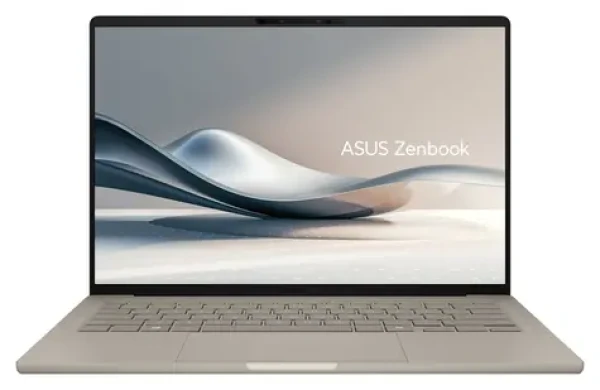 ASUS Zenbook A14 béžová / Notebook / 14" WUXGA OLED / Qualcomm Snapdragon X1-26-100 / 16GB / 512GB SSD / Adreno / W11H (90NB1501-M00UN0)
